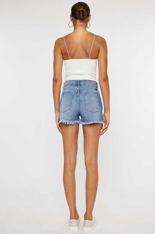 High Rise Mom Denim Shorts