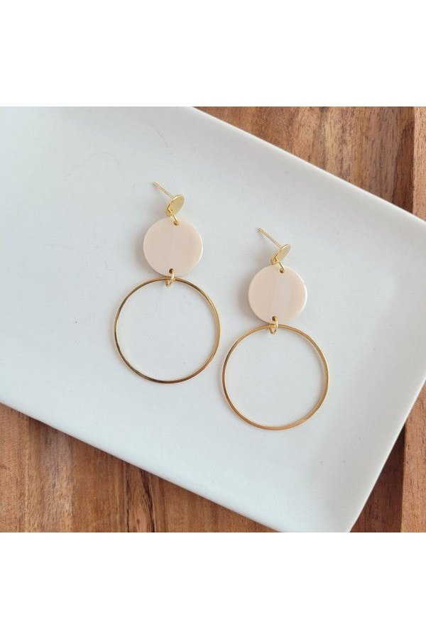 Sadie Earrings - Linen