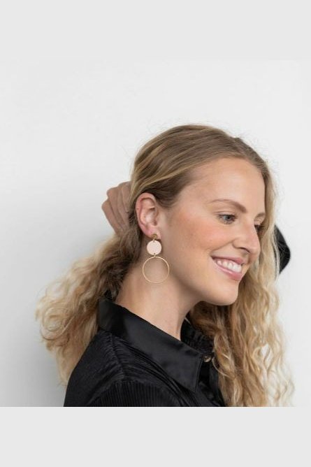 Sadie Earrings - Linen