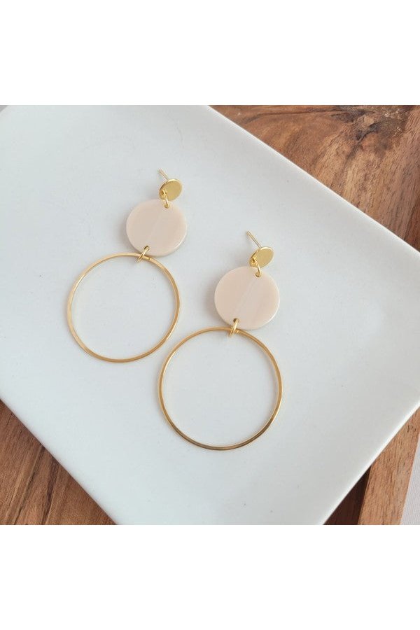 Sadie Earrings - Linen