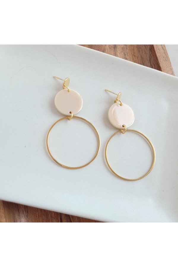 Sadie Earrings - Linen