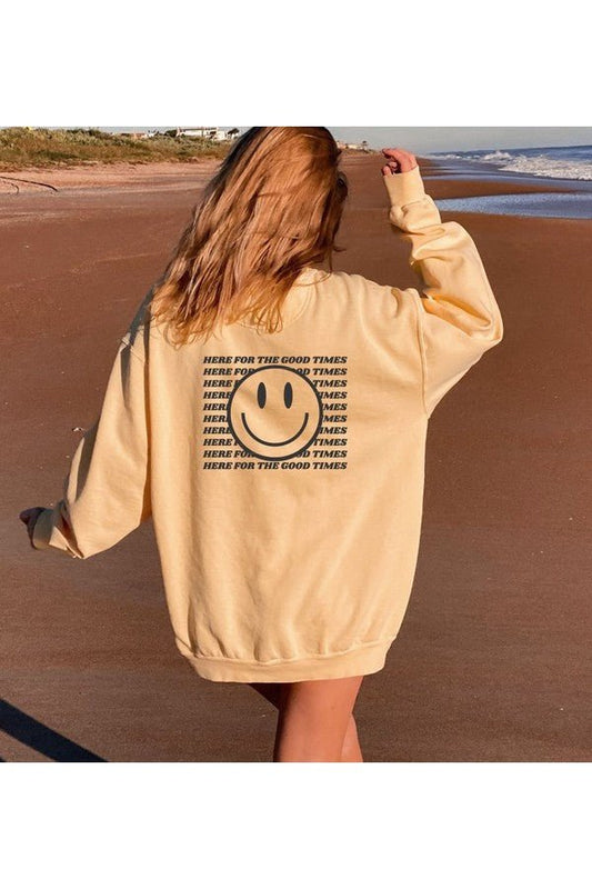 Here For the Good Times Comfort Color Sweatshirt