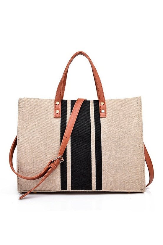 Canvas Stripe Tote