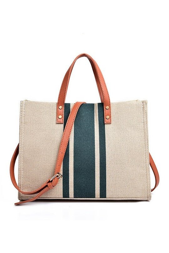 Canvas Stripe Tote