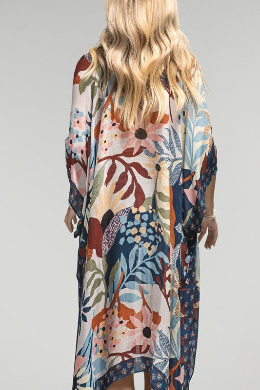 Botanical Floral Kimono