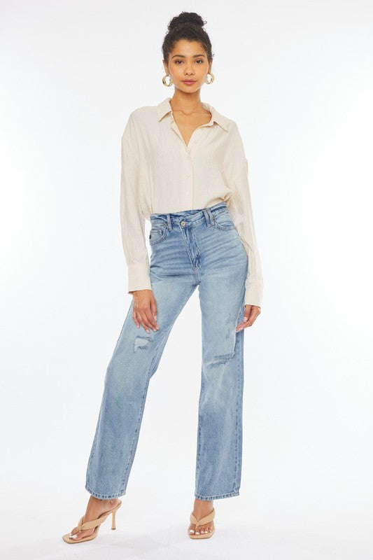 90'S WIDE LEG STRAIGHT JEANS