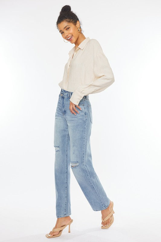 90'S WIDE LEG STRAIGHT JEANS