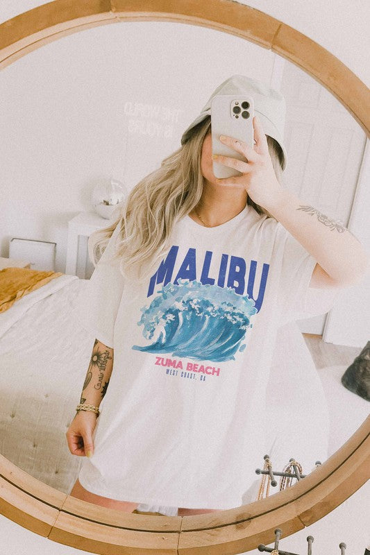 MALIBU ZUMA BEACH OVERSIZED GRAPHIC TEE