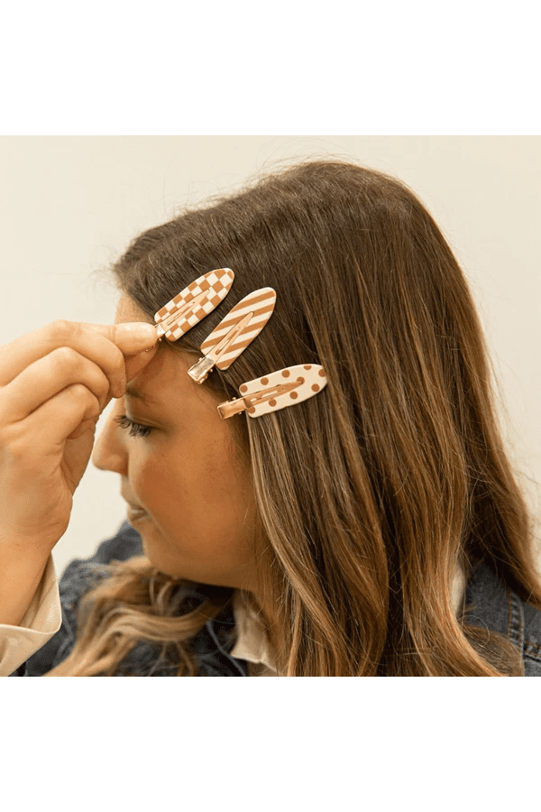 Headbands of Hope CREASELESS CLIP SET - TAN