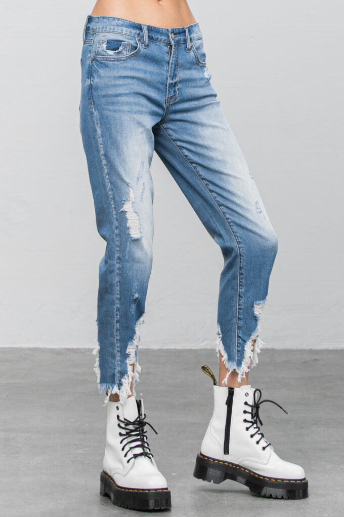 P1160-Insane-Gene-HIGH RISE CROPPED BOYFRIEND JEANS 