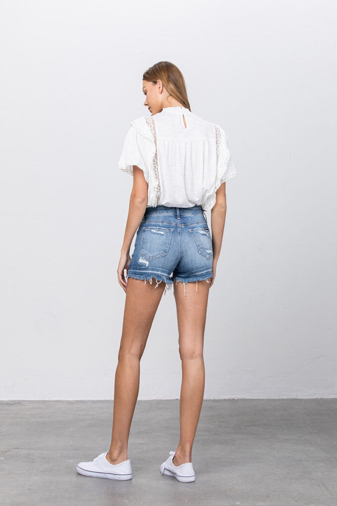 IN156S Insane Gene Button-Down Mid-Rise Shorts Pants &