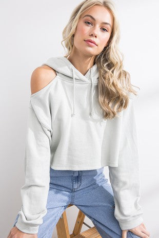 PT15636 Papermoon Hailey Cutout Hoodie 