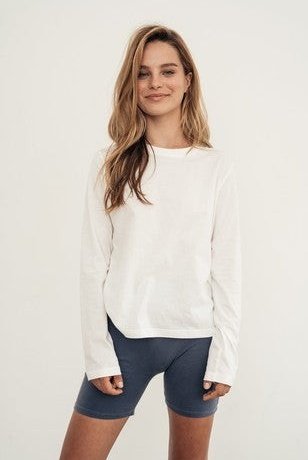 DAA058 Angels Welcome Crew Neck Long Sleeve Shirt 