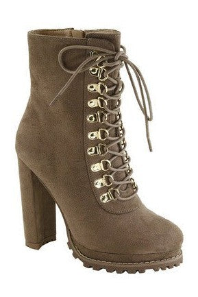 Trista8 Combat Heel Boots 