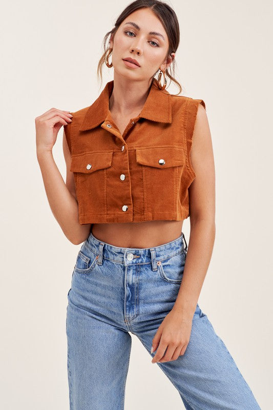 1171S1 Mimosa Cropped Vest 