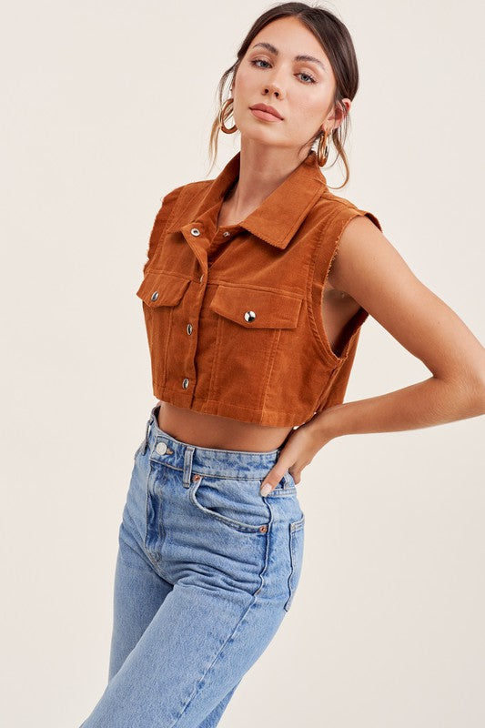 1171S1 Mimosa Cropped Vest 