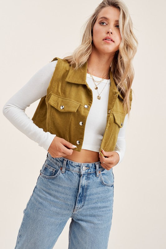 1171S1 Mimosa Cropped Vest 