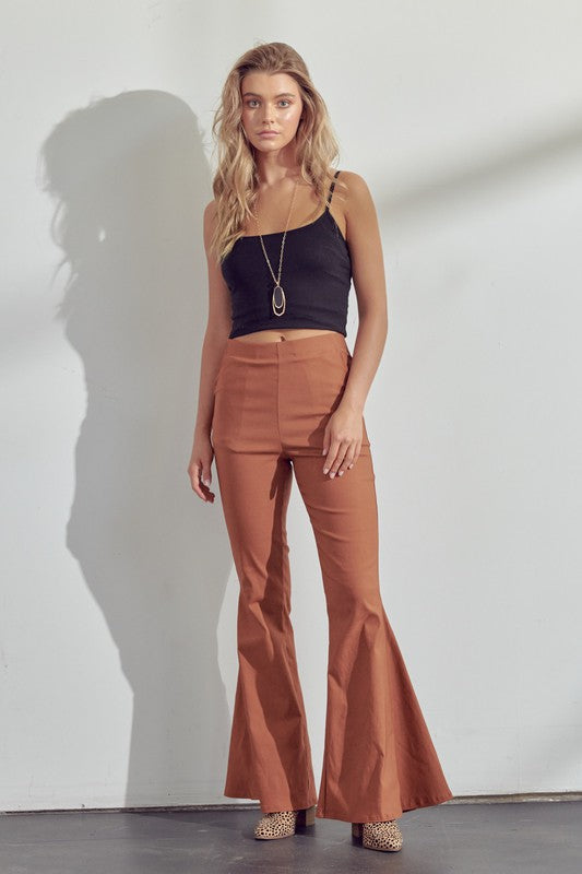 KRP3028 Jade By Jane SOLID FLARED PANTS