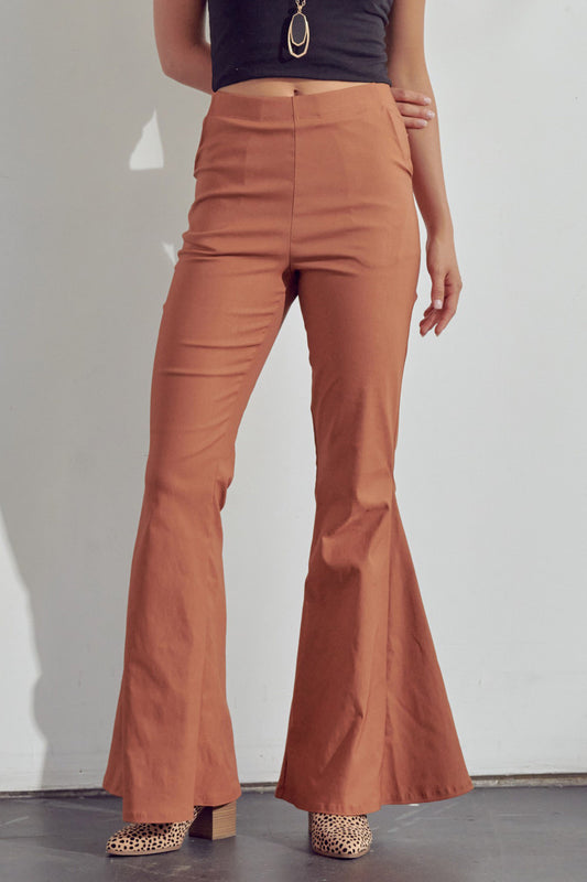 KRP3028 Jade By Jane SOLID FLARED PANTS