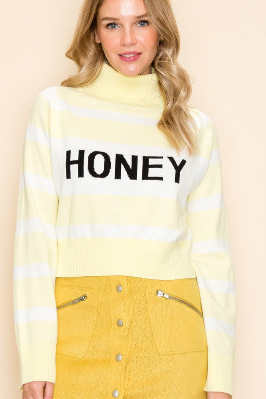 WISW086Y Honey Stripe Sweater