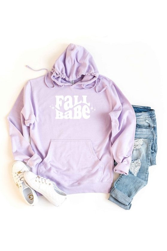 Fall Babe Wavy Stars Graphic Hoodie