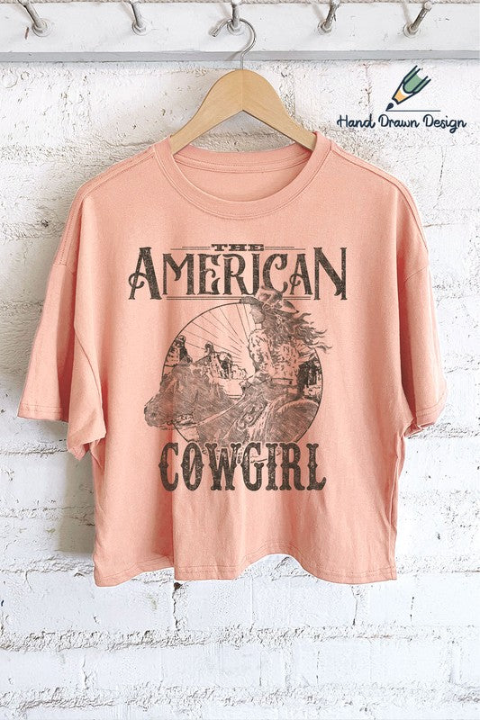 LCTHD0037 AMERICAN COWBOY HAND-DRAWN TEE