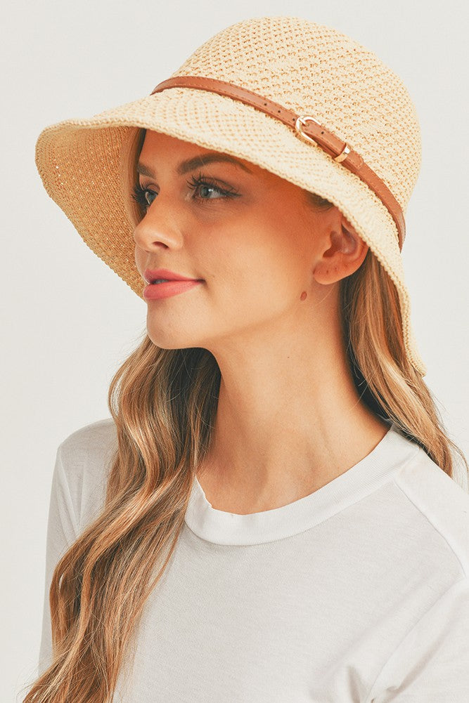 MH0099 Crochet Pattern Bucket Band Trim Hat