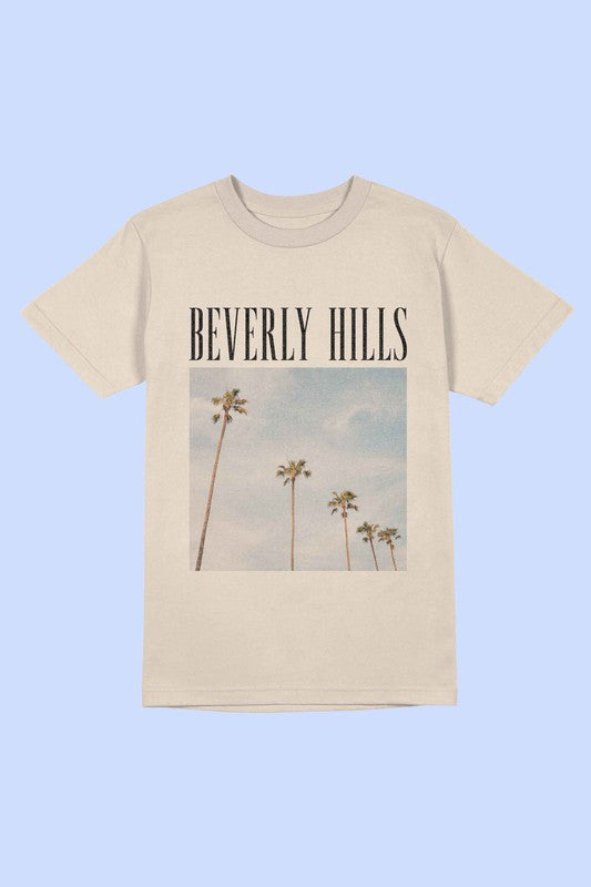 BEVERLY HILLS PHOTOGRAPH GRAPHIC TEE