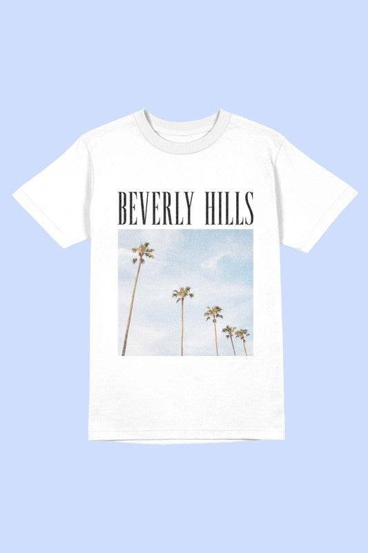 BEVERLY HILLS PHOTOGRAPH GRAPHIC TEE