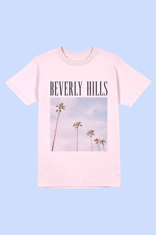 BEVERLY HILLS PHOTOGRAPH GRAPHIC TEE