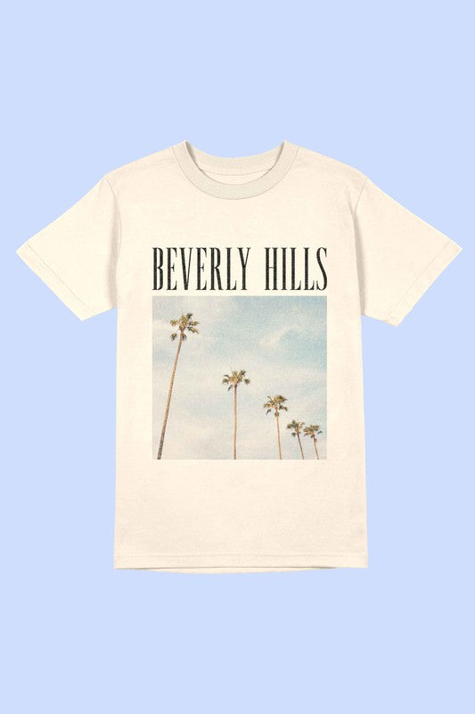 BEVERLY HILLS PHOTOGRAPH GRAPHIC TEE