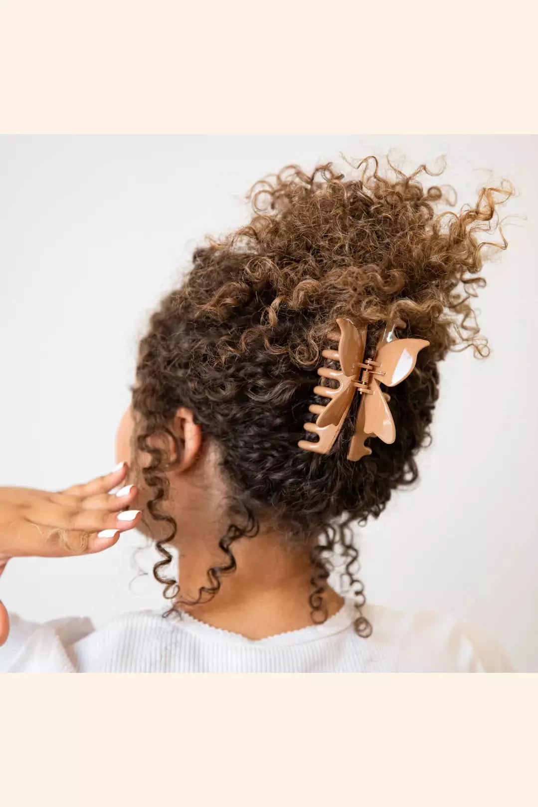 Headbands of Hope BUTTERFLY CLAW CLIP SET - ORANGE + BROWN