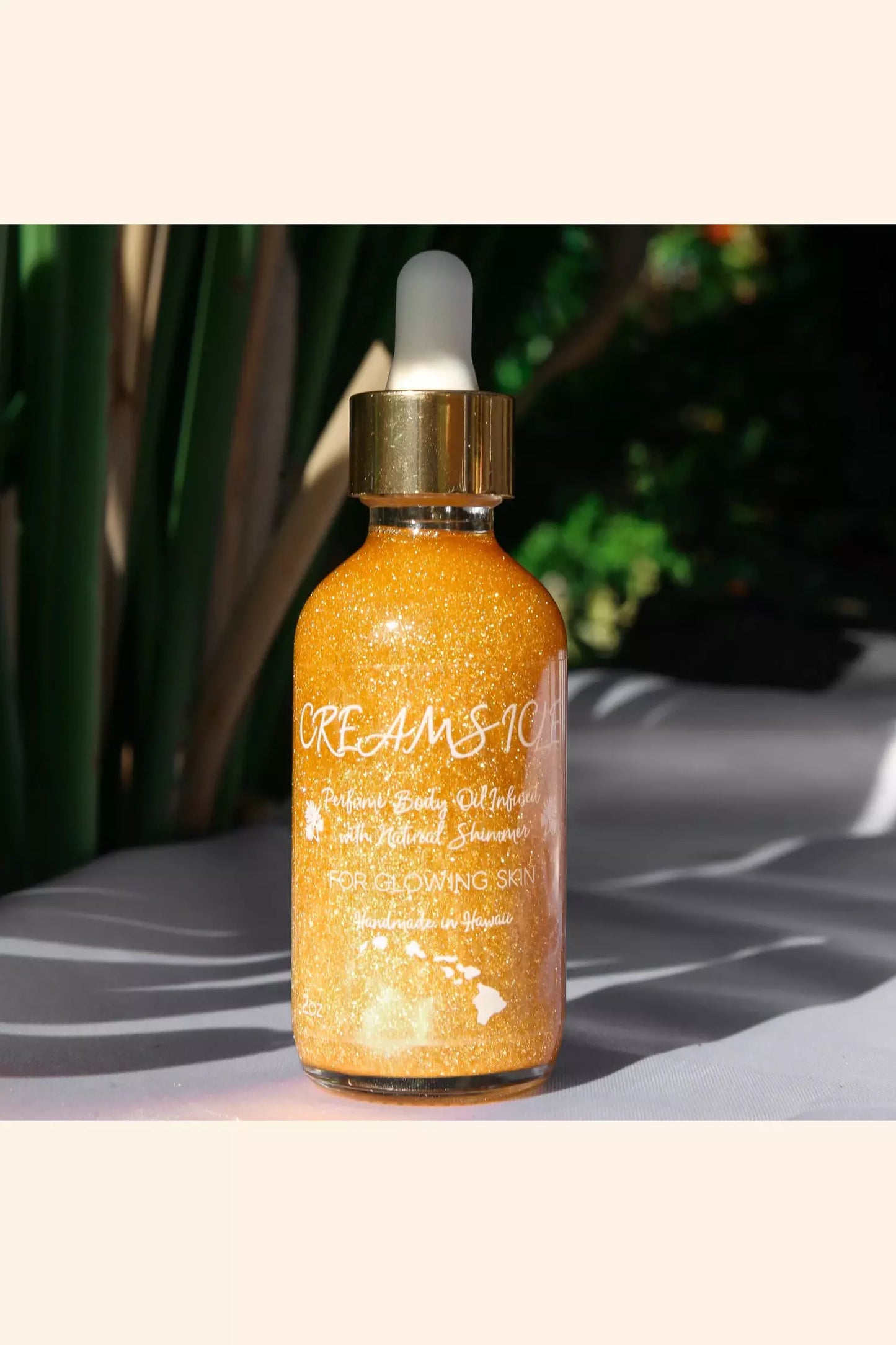 Cosmic Palms Creamsicle Perfume Shimmer Oil Cosmetics