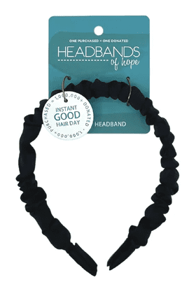 Headbands of Hope Scrunch Headband - Silky Black Accessories