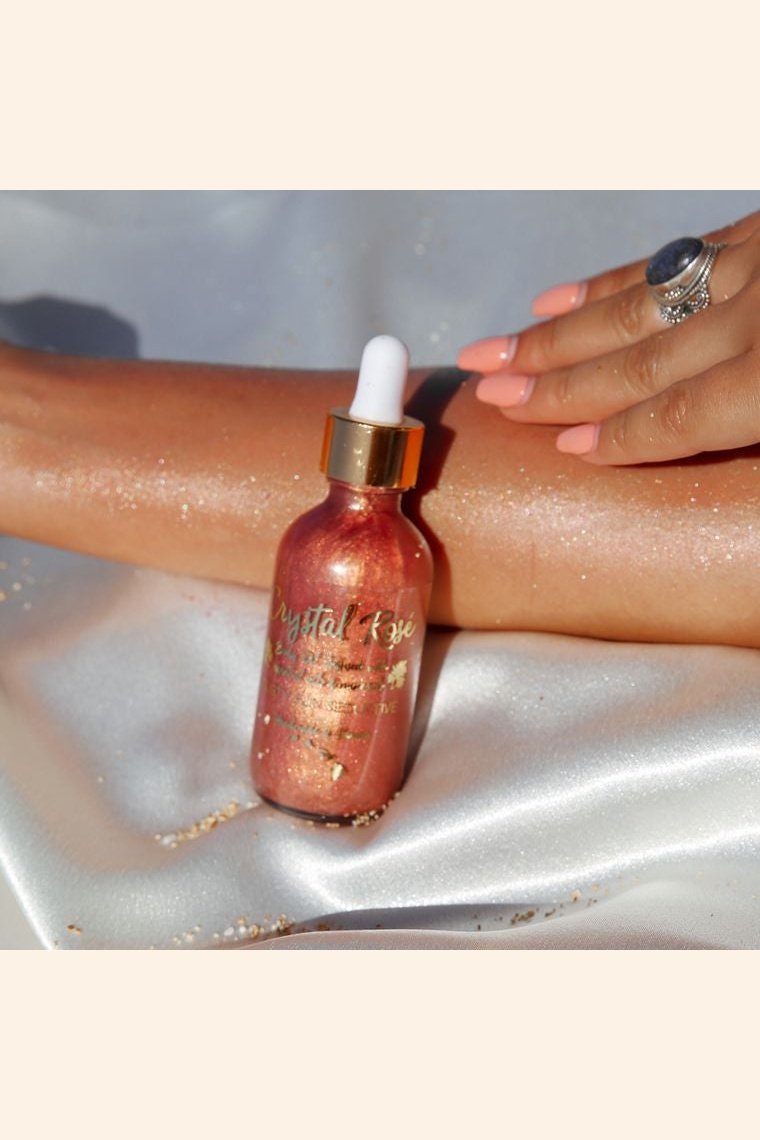 Cosmic Palms Rose Perfume Shimmer Oil Cosmetics