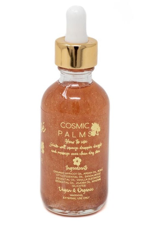 Cosmic Palms Rose Perfume Shimmer Oil Cosmetics